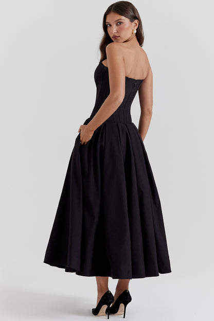 Milady Strapless Midi Dress