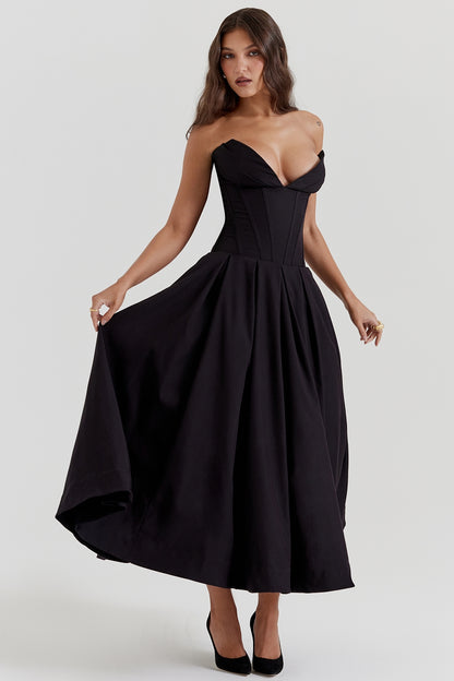 Milady Strapless Midi Dress