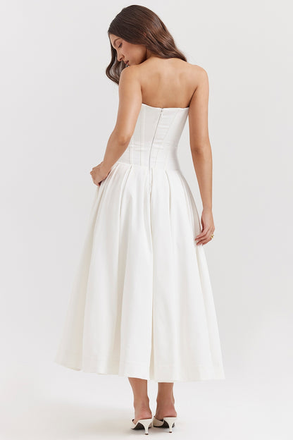 Milady Strapless Midi Dress